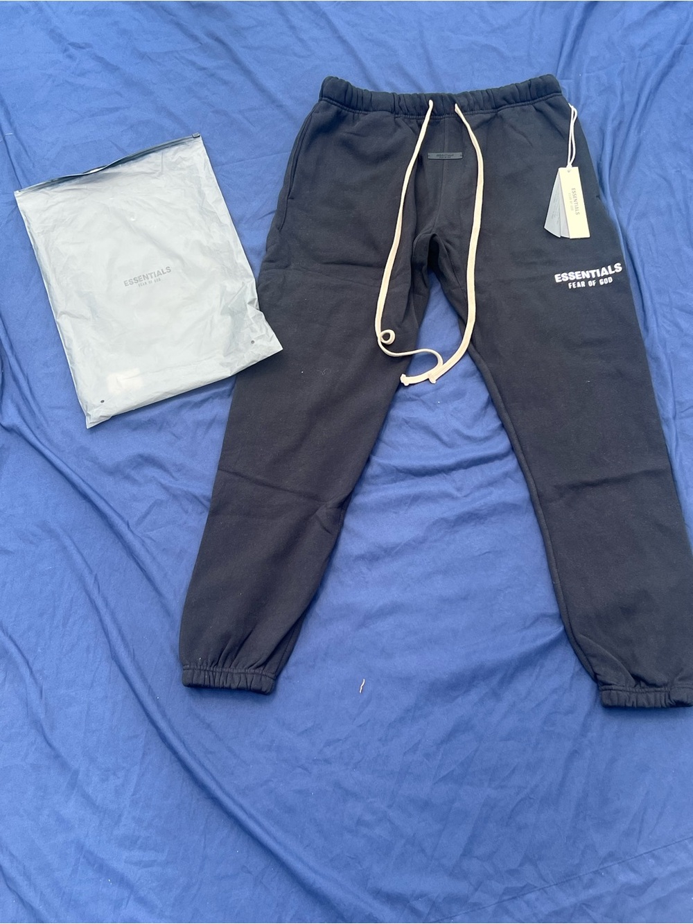 Men’s Black ESSENTIALS Jogger Bottoms